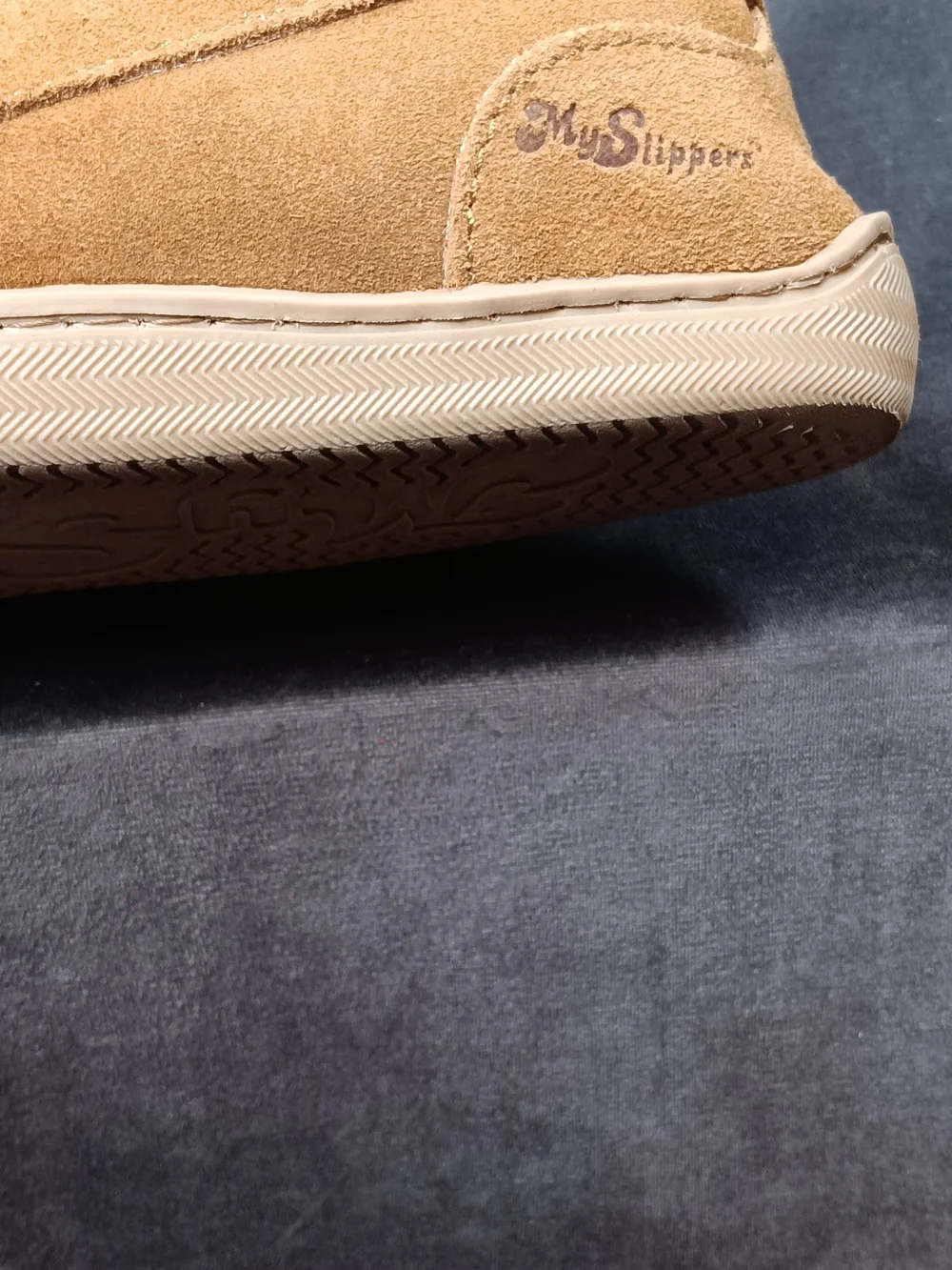 My Slippers Men’s Brown Suede Moccasin Slip-Ons with Faux Fur Lining